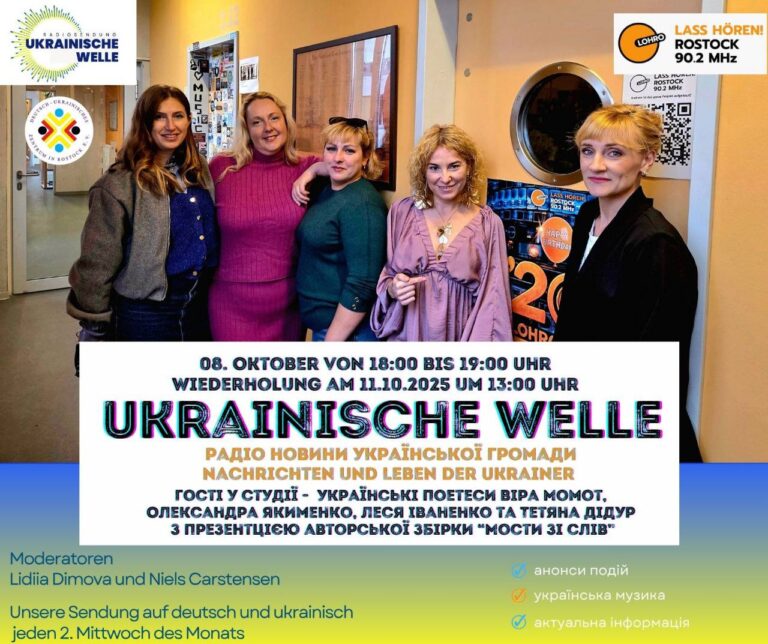 Neue Oktoberausgabe der „Ukrainischen Welle“ auf Radio LOHRO – Nachrichten, Kultur & Gäste aus Mecklenburg