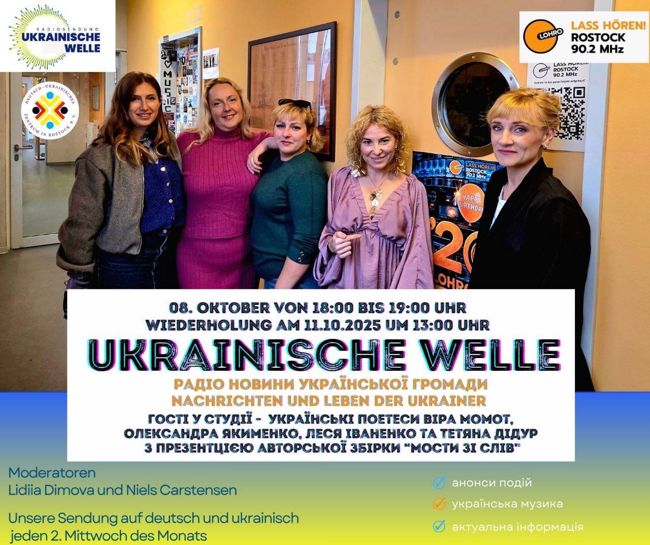 Neue Oktoberausgabe der „Ukrainischen Welle“ auf Radio LOHRO – Nachrichten, Kultur & Gäste aus Mecklenburg