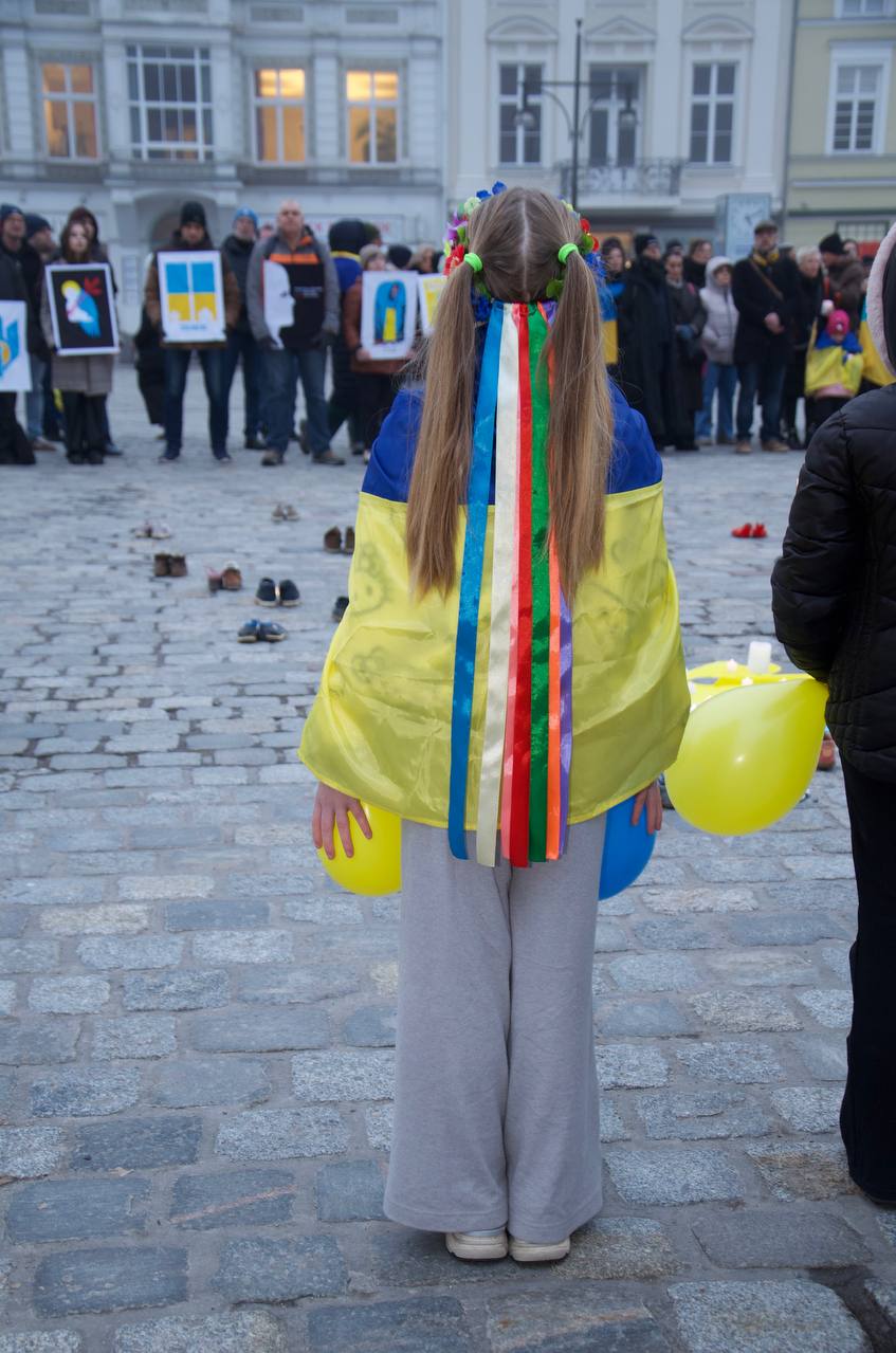 24. Februar. Rostock steht mit der Ukraine