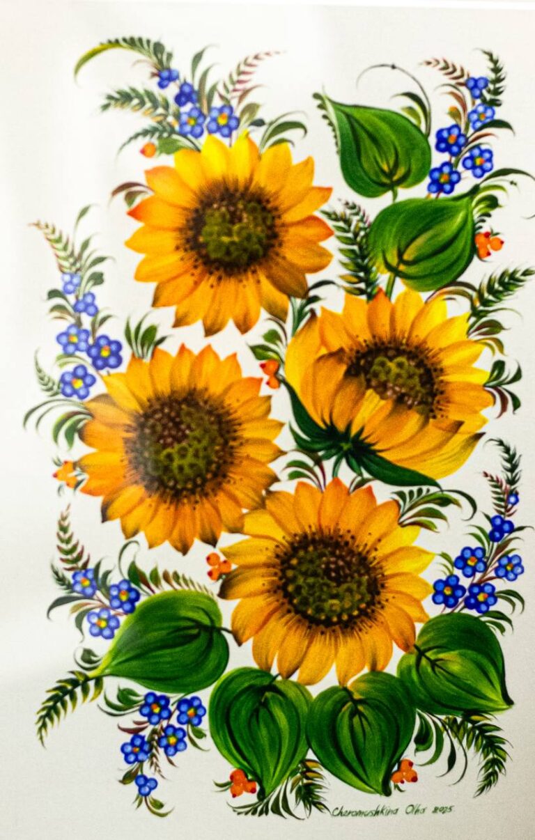 🌸 Petrykiwka-Blüten in Rostock Ausstellung von Werken ukrainischer Künstlerinnen